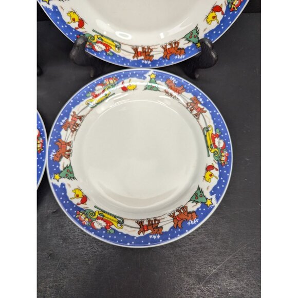 Royal Heritage Collection Christmas Time 7 1/2" Salad Plates Set of 4 - Picture 7 of 11